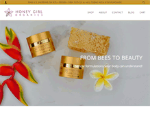 Tablet Screenshot of honeygirlorganics.com